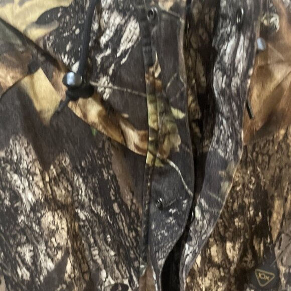 10X Brand Camo Jacket Mossy Oak Break Up Infinity Hooded Hunting Coat Men XL - Picture 2 of 16